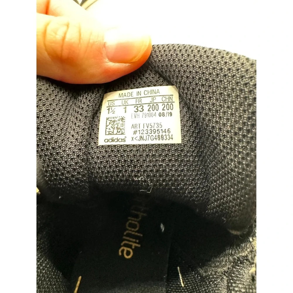 Adidas Originals Drop Step 360 C PS‎ FV5735 Kids 1.5 Sneaker Black Leather Shoes
